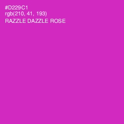 #D229C1 - Razzle Dazzle Rose Color Image