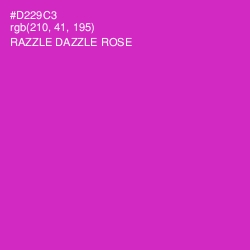 #D229C3 - Razzle Dazzle Rose Color Image