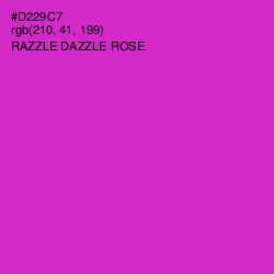 #D229C7 - Razzle Dazzle Rose Color Image