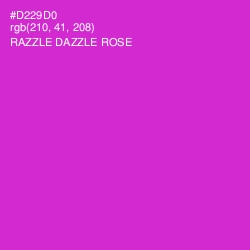 #D229D0 - Razzle Dazzle Rose Color Image