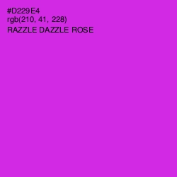 #D229E4 - Razzle Dazzle Rose Color Image