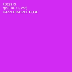 #D229F3 - Razzle Dazzle Rose Color Image