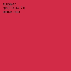 #D22B47 - Brick Red Color Image