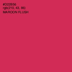 #D22B56 - Maroon Flush Color Image