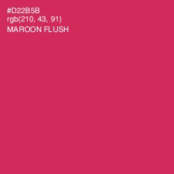 #D22B5B - Maroon Flush Color Image