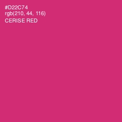 #D22C74 - Cerise Red Color Image