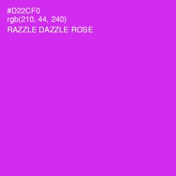 #D22CF0 - Razzle Dazzle Rose Color Image