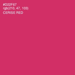 #D22F67 - Cerise Red Color Image