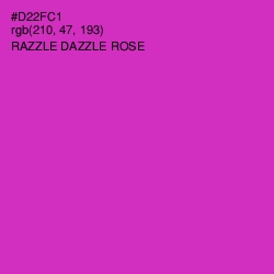 #D22FC1 - Razzle Dazzle Rose Color Image