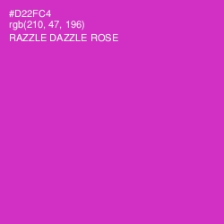 #D22FC4 - Razzle Dazzle Rose Color Image