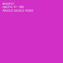 #D22FC7 - Razzle Dazzle Rose Color Image