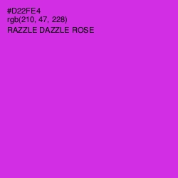 #D22FE4 - Razzle Dazzle Rose Color Image