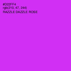 #D22FF4 - Razzle Dazzle Rose Color Image