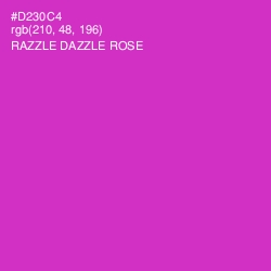 #D230C4 - Razzle Dazzle Rose Color Image