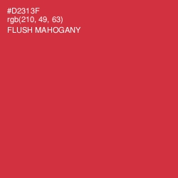 #D2313F - Flush Mahogany Color Image