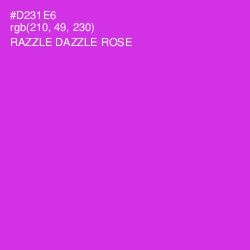 #D231E6 - Razzle Dazzle Rose Color Image