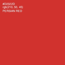 #D2322D - Persian Red Color Image