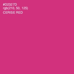 #D2327D - Cerise Red Color Image