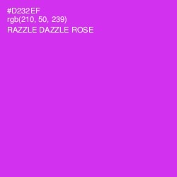 #D232EF - Razzle Dazzle Rose Color Image