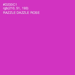 #D233C1 - Razzle Dazzle Rose Color Image