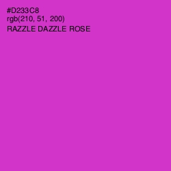 #D233C8 - Razzle Dazzle Rose Color Image