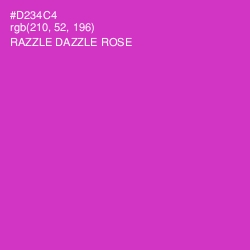#D234C4 - Razzle Dazzle Rose Color Image