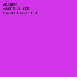 #D235E9 - Razzle Dazzle Rose Color Image