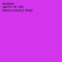 #D235EC - Razzle Dazzle Rose Color Image