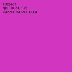 #D236C1 - Razzle Dazzle Rose Color Image