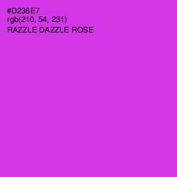 #D236E7 - Razzle Dazzle Rose Color Image