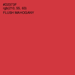 #D2373F - Flush Mahogany Color Image