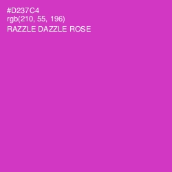 #D237C4 - Razzle Dazzle Rose Color Image