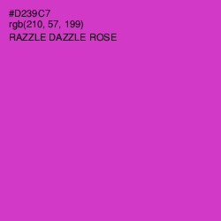 #D239C7 - Razzle Dazzle Rose Color Image