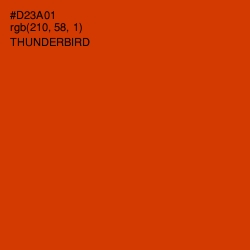 #D23A01 - Thunderbird Color Image