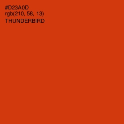 #D23A0D - Thunderbird Color Image