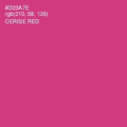 #D23A7E - Cerise Red Color Image