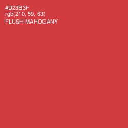 #D23B3F - Flush Mahogany Color Image