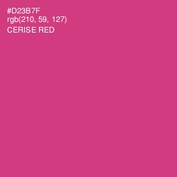 #D23B7F - Cerise Red Color Image