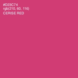 #D23C74 - Cerise Red Color Image