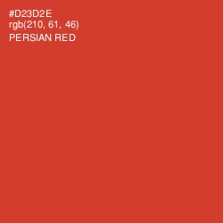 #D23D2E - Persian Red Color Image