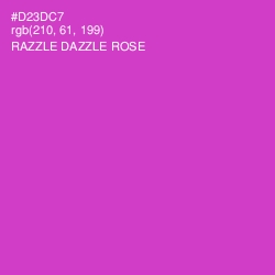 #D23DC7 - Razzle Dazzle Rose Color Image