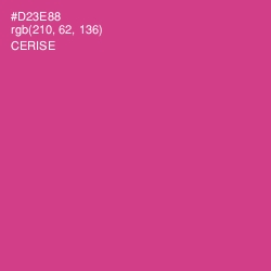#D23E88 - Cerise Color Image