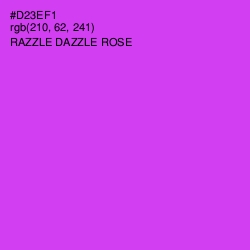 #D23EF1 - Razzle Dazzle Rose Color Image