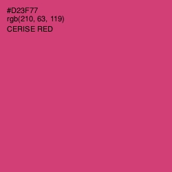 #D23F77 - Cerise Red Color Image