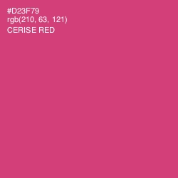 #D23F79 - Cerise Red Color Image