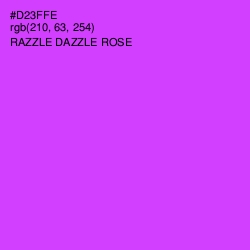 #D23FFE - Razzle Dazzle Rose Color Image