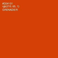 #D24101 - Grenadier Color Image
