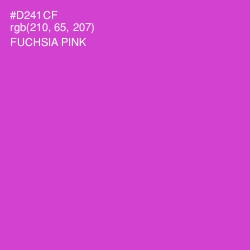 #D241CF - Fuchsia Pink Color Image