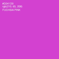 #D241D0 - Fuchsia Pink Color Image