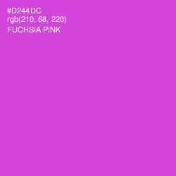 #D244DC - Fuchsia Pink Color Image